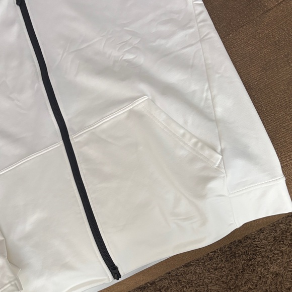 UNRL Men's White Hooded full zip up Jacket - Picture 5 of 6